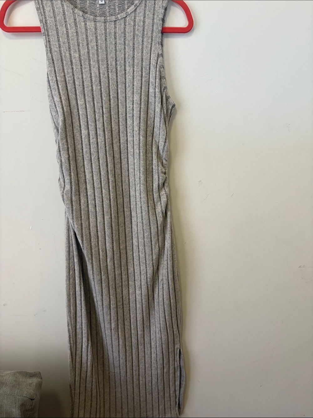 SHEIN Beige Striped Maxi Dress and Duster Cardigan Set - Picture 3 of 9